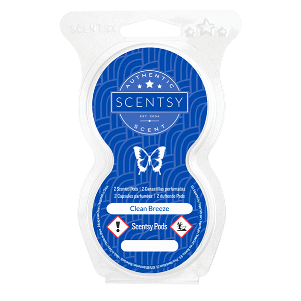 Twin pack Scentsy pods clean breeze
