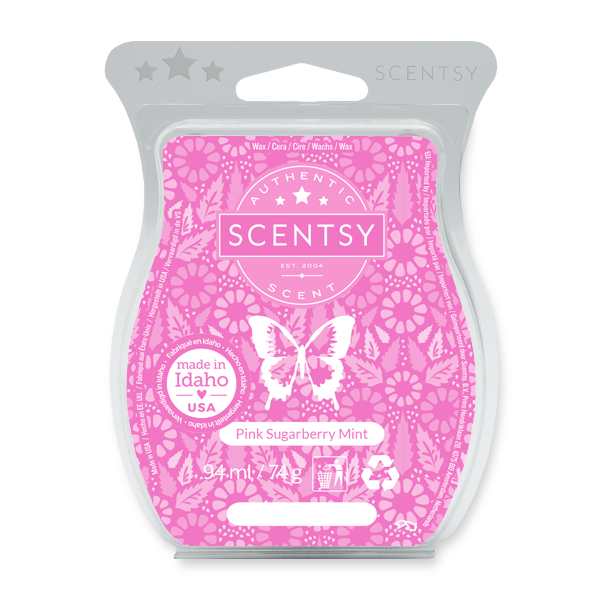 Pink sugarberry mint Scentsy waxbar