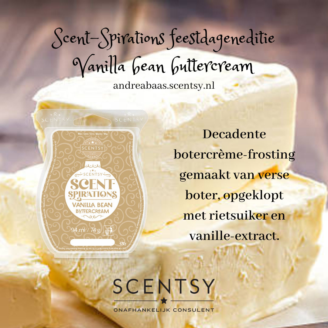 ScentSpirations Collectie Vanilla Bean Buttercream Feestdageneditie
