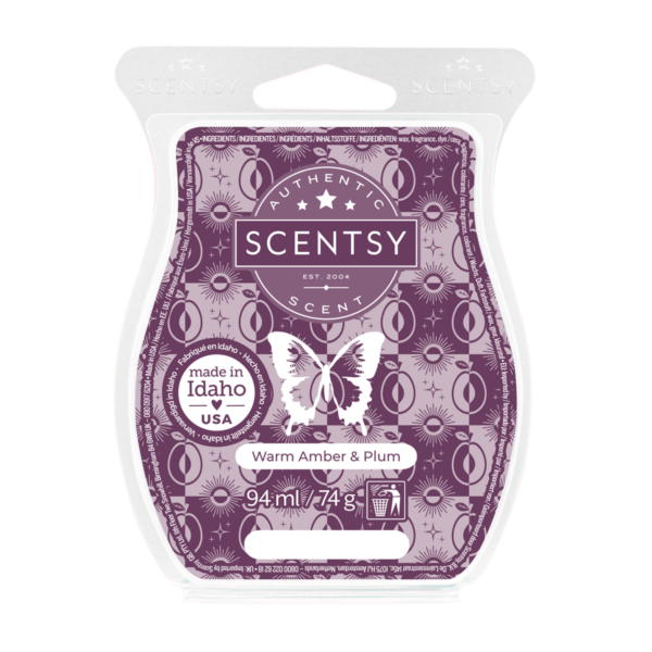Warm amber & plum Scentsy waxbar