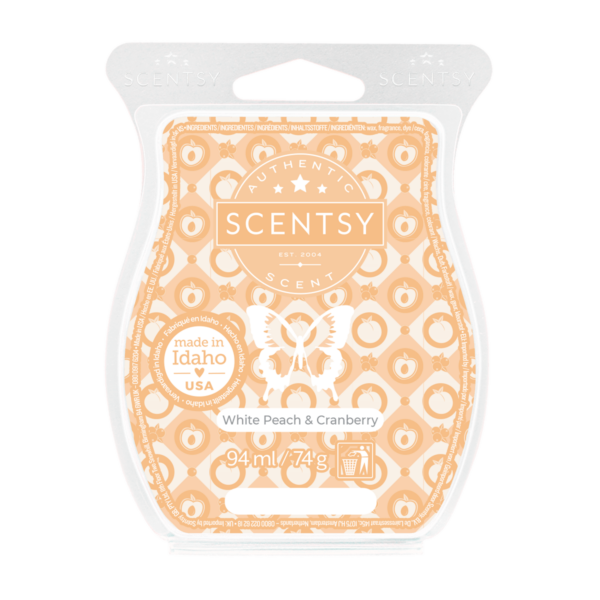 White peach & cranberry Scentsy waxbar
