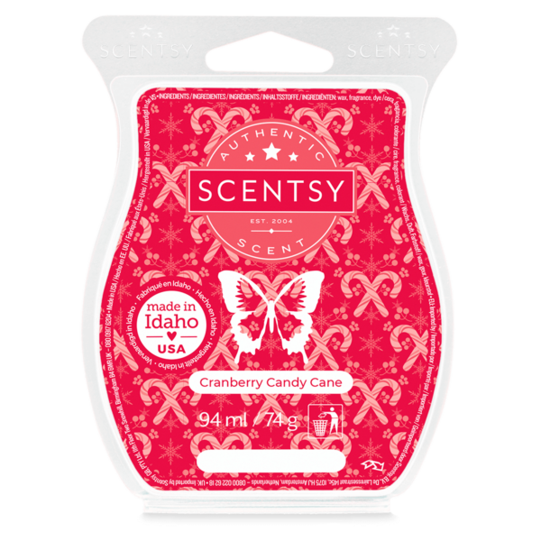 Cranberry candy cane Scentsy waxbar