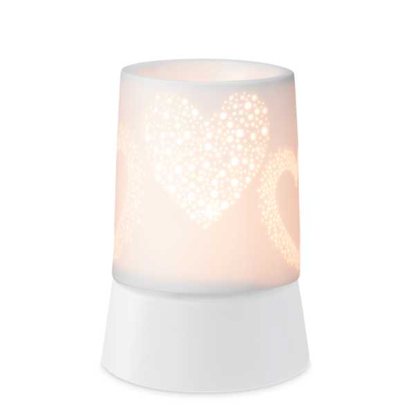Heart to heart Scentsy mini warmer met tafelstandaard