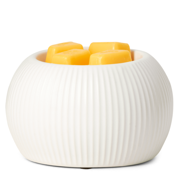 White fluted Scentsy warmer