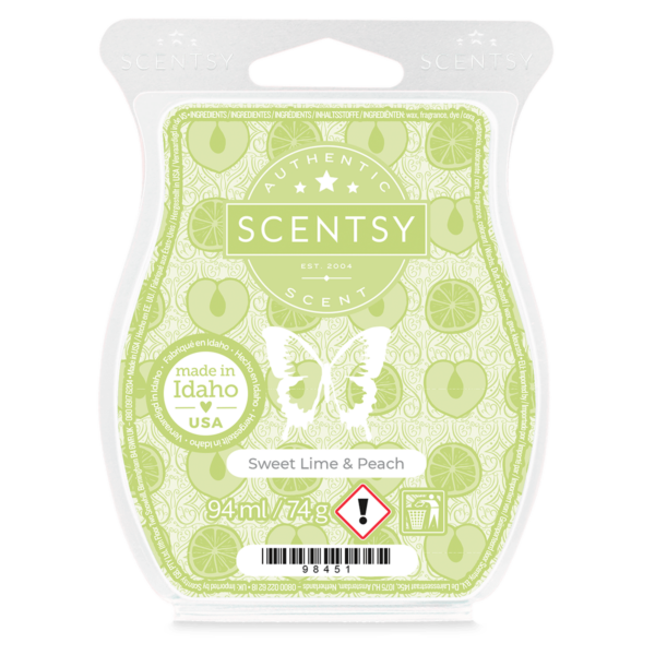 Sweet lime & peach Scentsy waxbar