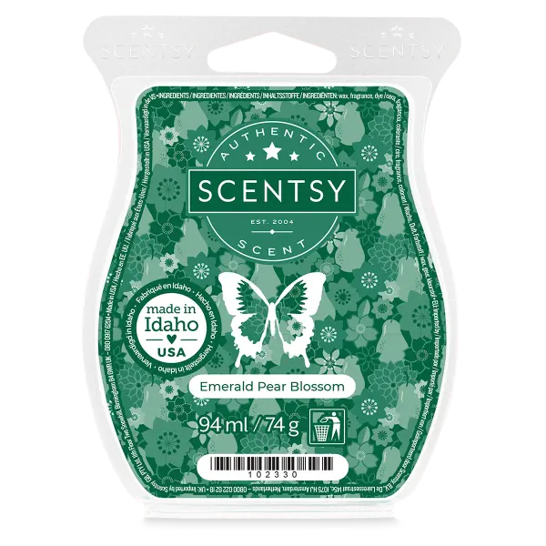 Emerald pear blossom Scentsy waxbar