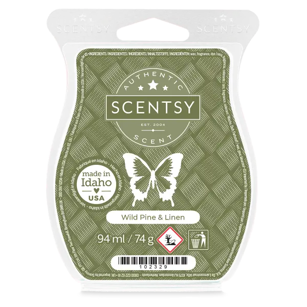 Wild pine & linen Scentsy waxbar