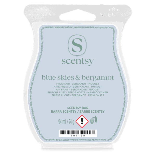 Blue skies & bergamot Scentsy waxbar