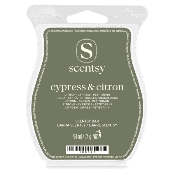 Cypress & citron Scentsy waxbar