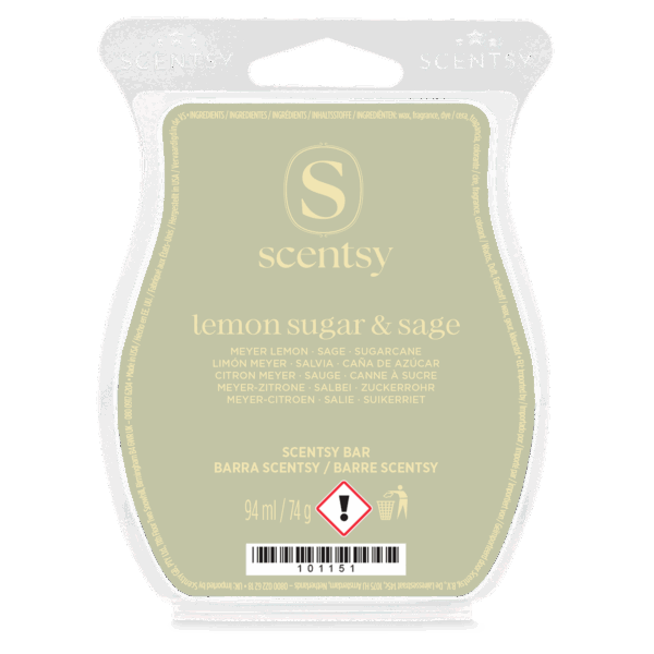 Lemon sugar & sage Scentsy waxbar