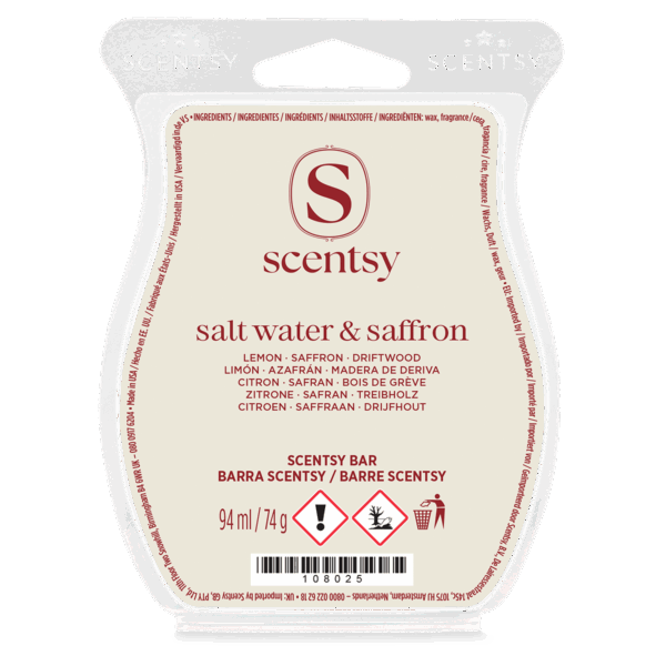 Salt water & saffron Scentsy waxbar