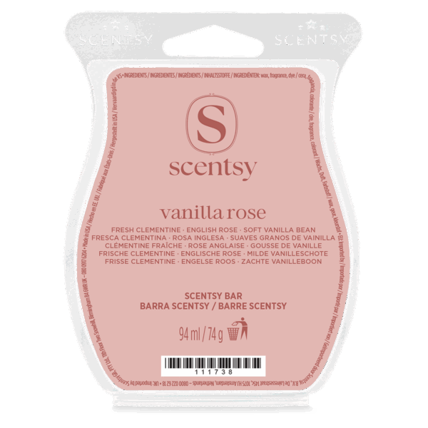 Vanilla rose Scentsy waxbar